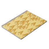 Moderne kerstbomen - geel goud notitieboek (Linkerzijde)