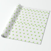 Moderne kerstbomen groen patroon cadeaupapier (Uitgerold)