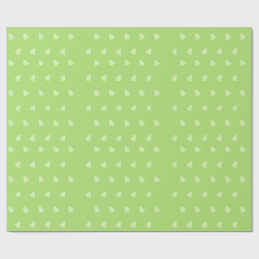 Moderne kerstbomen groen patroon cadeaupapier (Vlak)