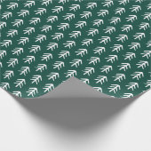 Moderne Kerstbomen | Groene Feestdagen Cadeaupapier (Hoek)