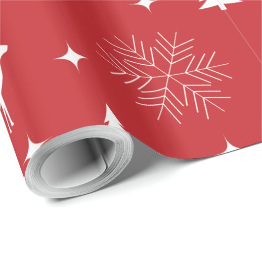 Moderne kerstbomen, herten rood cadeaupapier (Rol Hoek)