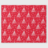 Moderne Kerstbomen Inpakpapier (Vlak)