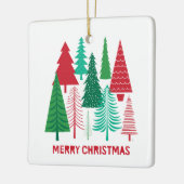 moderne kerstbomen keramisch ornament (Links)