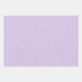 Moderne kerstbomen lavendelpatroon inpakpapier vel (Voorkant 2)