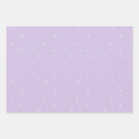 Moderne kerstbomen lavender Pattern Trio Inpakpapier Vel (Voorkant 2)