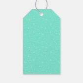 Moderne kerstbomen MERRY CHRISTMAS Script Cadeaulabel (Achterkant)