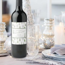 Moderne kerstbomen MERRY CHRISTMAS Script