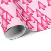 Moderne kerstbomen met metaal - fuchsia roze cadeaupapier (Rol Hoek)