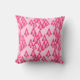 Moderne kerstbomen met metaal - fuchsia roze kussen