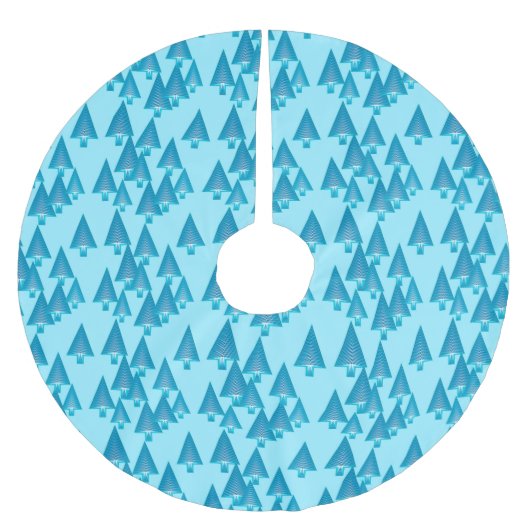 Moderne kerstbomen met metaal - hemelblauw kerstboom rok (Voorkant)