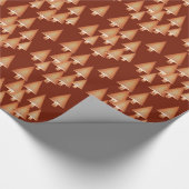 Moderne kerstbomen met metaal - koper cadeaupapier (Hoek)