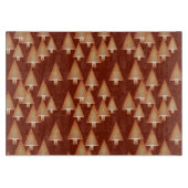 Moderne kerstbomen met metaal - koper snijplank (Voorkant)