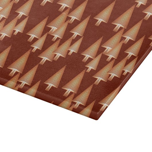 Moderne kerstbomen met metaal - koper snijplank (Hoek)