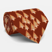 Moderne kerstbomen met metaal - koper stropdas (Opgerold)