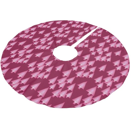 Moderne kerstbomen met metaal - roze en wijn kerstboom rok (Gekanteld)