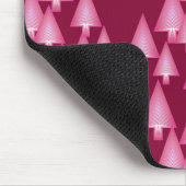 Moderne kerstbomen met metaal - roze en wijn muismat (Hoek)