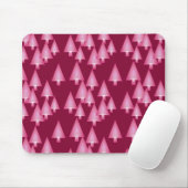Moderne kerstbomen met metaal - roze en wijn muismat (Met muis)