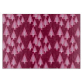 Moderne kerstbomen met metaal - roze en wijn snijplank (Voorkant)