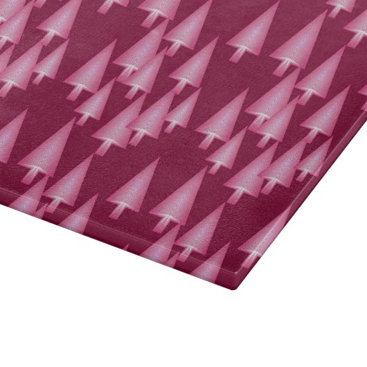 Moderne kerstbomen met metaal - roze en wijn snijplank (Hoek)