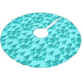 Moderne kerstbomen met metaal - turkooizen kerstboom rok (Gekanteld)