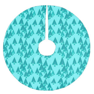 Moderne kerstbomen met metaal - turkooizen kerstboom rok