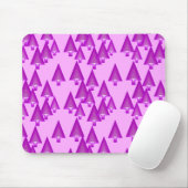 Moderne kerstbomen met metaal - violet muismat (Met muis)
