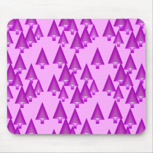 Moderne kerstbomen met metaal - violet muismat
