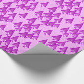 Moderne kerstbomen met metaal - violet paars cadeaupapier (Hoek)