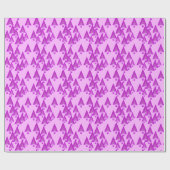 Moderne kerstbomen met metaal - violet paars cadeaupapier (Vlak)