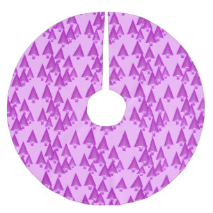Moderne kerstbomen met metaal - violet paars kerstboom rok