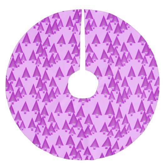 Moderne kerstbomen met metaal - violet paars kerstboom rok (Voorkant)