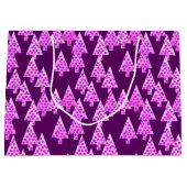 Moderne kerstbomen, Paarse Amethyst Groot Cadeauzakje (Voorkant)