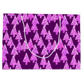 Moderne kerstbomen, Paarse Amethyst Groot Cadeauzakje (Achterkant)