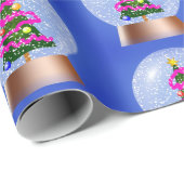 Moderne kerstbomen patroon cadeaupapier (Rol Hoek)