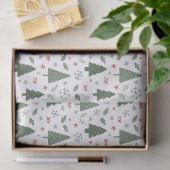 Moderne Kerstbomen Patroon Vakantie Tissuepapier (Geschenk)
