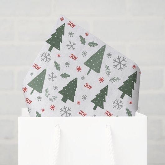 Moderne Kerstbomen Patroon Vakantie Tissuepapier (Cadeauzakje)