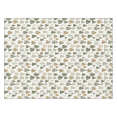 Moderne kerstbomen Sage Olive Green Pattern Tafelkleed (Voorkant (Horizontaal))