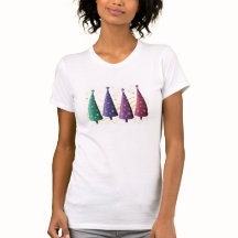 Moderne kerstbomen Shirt