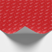 Moderne kerstbomen & sterren vakantie cadeaupapier (Hoek)