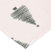 Moderne kerstbomen tafelkleed (Gekanteld)