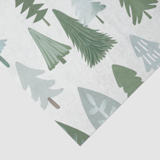 Moderne kerstbomen tissuepapier (Detail)