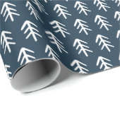 Moderne kerstbomen | Vakantie bij de marine Cadeaupapier (Rol Hoek)