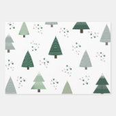 Moderne kerstbomen — Verpakkingspapier Inpakpapier Vel (Voorkant)