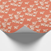 Moderne kerstbomen voor metalen - koper en roest cadeaupapier (Hoek)