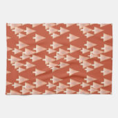 Moderne kerstbomen voor metalen - koper en roest theedoek (Horizontaal)