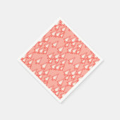 Moderne kerstbomen voor metalen - koraal sinaasapp servetten (Hoek)