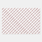 Moderne kerstbomen voor rood en gouden kerst inpakpapier vel (Voorkant)