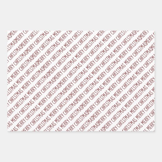 Moderne kerstbomen voor rood en gouden kerst inpakpapier vel (Voorkant)