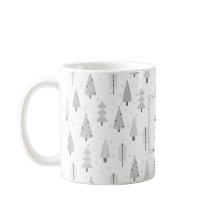 Moderne Kerstbomen Zilver Grijs Monogram