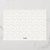 Moderne kerstboom aangepaste foto folie feestdagenkaart (Achterkant)